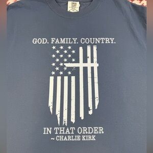 Comfort Colors Navy Blue Patriotic Tee